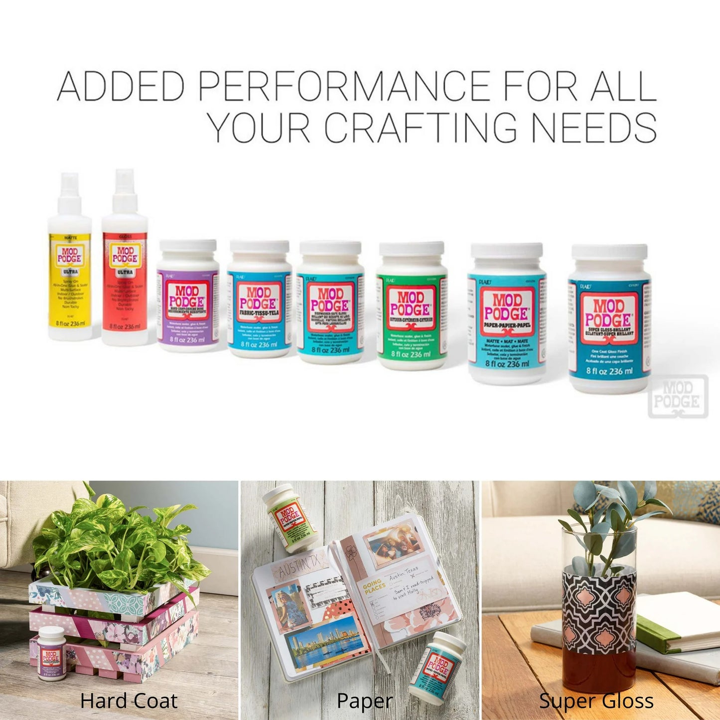 Mod Podge Fabric Decoupage Sealer and Finisher 8 fl oz
