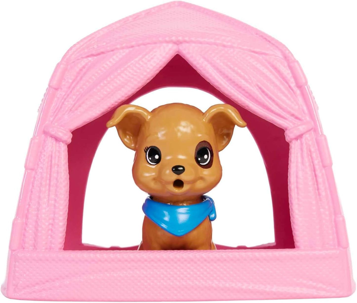 Barbie It Takes Two Stacie Doll & Accessories, Camping Playset with Doll, Pet Tent, Puppy, Sticker Sheet & Accessories