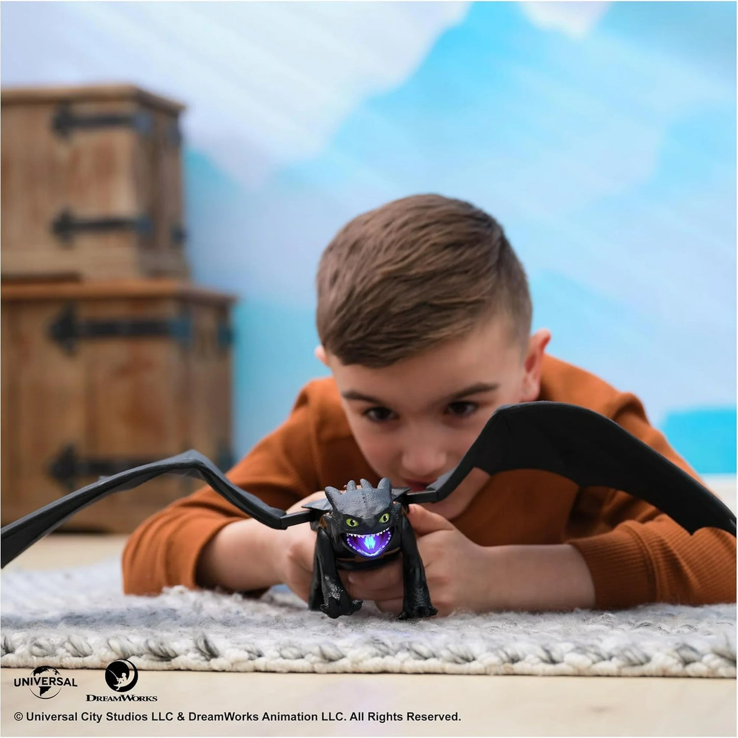 Dreamworks Dragons, How to Train Your Dragon, Ultimate Plasma Blast Toothless, 25” Wings with Lights & Sounds Action Figure, Kids Toys for Boys Ages 4 and up