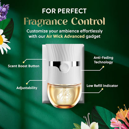 Air Wick Plug in Scented Oil Refill, 5ct, White Sage & Mahogany, Air Freshener, Essential Oils